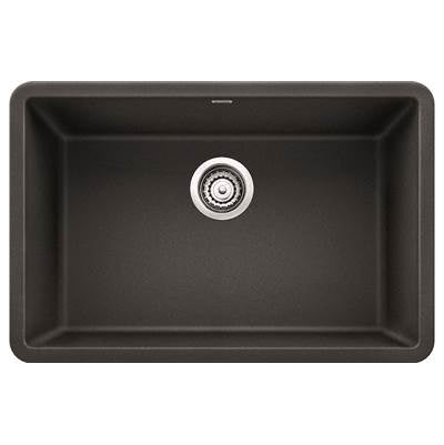 Blanco 401888- PRECIS U Single 27 Undermount Sink, SILGRANIT®, Anthracite | FaucetExpress.ca