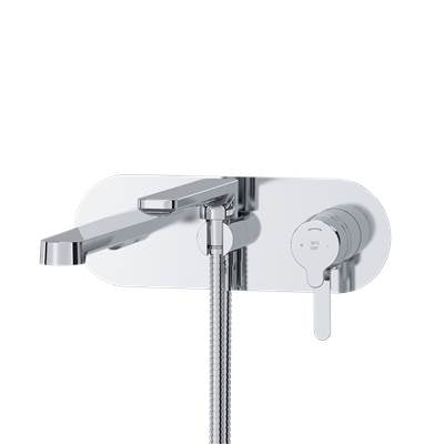 Riobel TNB21C- Wall Mount Type T/P (Thermo/Pressure Balance) Coaxial Tub Filler Trim With Handshower