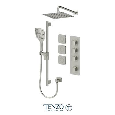 Tenzo F-DET43-571168-BN- Trim For Delano Extenza Kit 3 Functions Thermo Brushed Nickel Finish