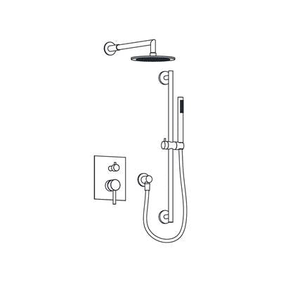 Aqualem TSKP2133-CP- 2-Way Pressure Balance Shower Trim Set (Rough-In Req: AQP5200.RI) - FaucetExpress.ca