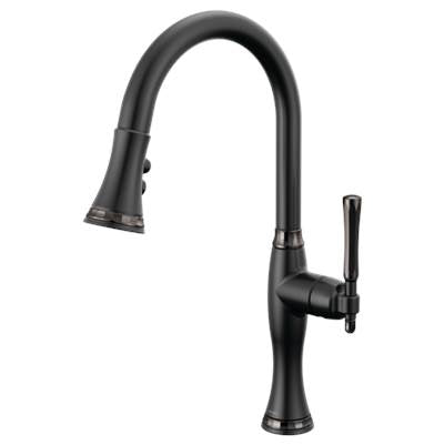 Brizo 63058LF-BLBNX- Pull-Down Kitchen Faucet