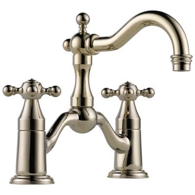 Brizo 65538LF-PN-ECO- Two Handle Widespread Bridge Lavatory Faucet