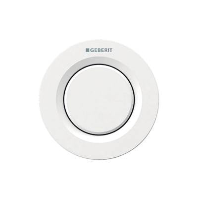 Geberit 116.041.11.1- Geberit remote flush actuation type 01, pneumatic, for single flush, for Sigma concealed cistern 8 cm, concealed actuator: white alpine | FaucetExpress.ca