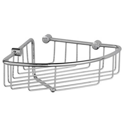 Laloo 3381 BG- Wire Corner Basket - Brushed Gold | FaucetExpress.ca