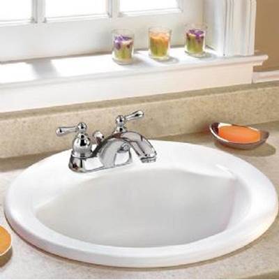 American Standard 0419111EC.020- Cadet Oval Countertop Sink Center Hole Only With Everclean