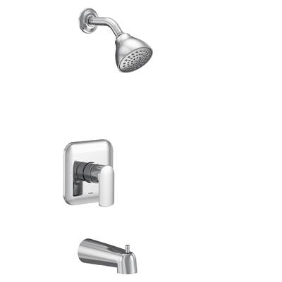 Moen UT2813EP- Rizon M-Core 2-Series Eco Performance 1-Handle Tub And Shower Trim Kit In Chrome (Valve Sold Separately)