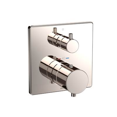 Toto TBV02404U#PN- Thermo 2Way Div Valve,G,Square Polished Nickel W/ Shut Off | FaucetExpress.ca