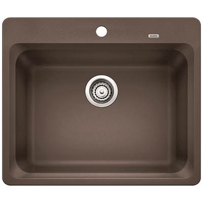 Blanco 400364- VISION 1 Drop-in Kitchen Sink, SILGRANIT®, Café | FaucetExpress.ca