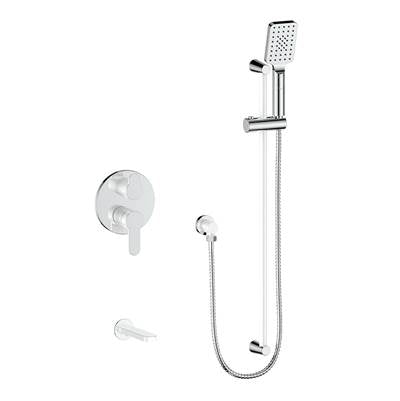 Vogt SET.LN.210.500.CW- 2-Way Pressure Balanced Set - Handheld and Spout Chrome Glossy White