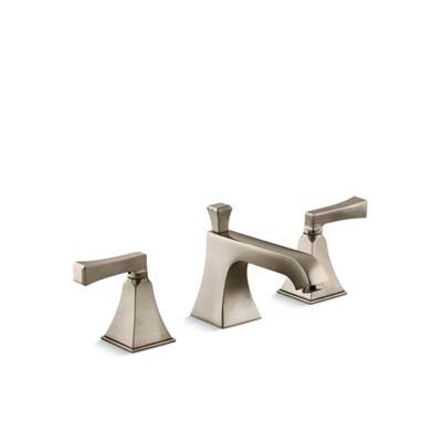 Kohler 454-4V-BV- Memoirs® Stately Widespread bathroom sink faucet with Deco lever handles | FaucetExpress.ca