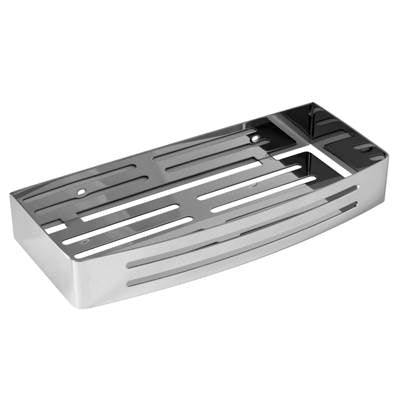 Laloo 3439 PS- Rectangular Shower Caddy - Polished Stainless | FaucetExpress.ca