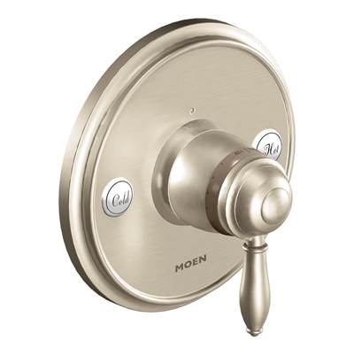 Moen TS32110BN- Weymouth 1-Handle ExactTemp Valve Trim Kit in Brushed Nickel (Valve Not Included)