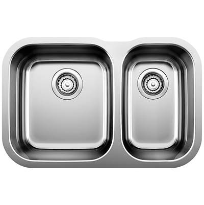 Blanco 400006- ESSENTIAL U 1 ½ Undermount Kitchen Sink, Stainless Steel | FaucetExpress.ca