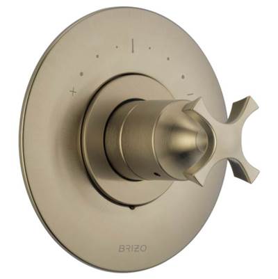 Brizo T66T095-BN- Thermoststic Control-Cross Brizo Rsvp Custom Shower | FaucetExpress.ca