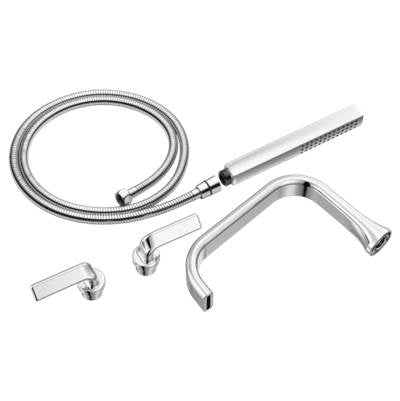 Brizo T70367-PC- 2H Tub Filler Trim Kit - Twist Lever