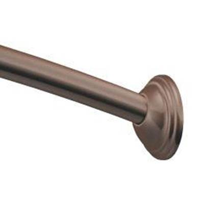 Moen CSR2155OWB- Curved Shower Rods Old World Bronze 5Ft Curved Shower Rod