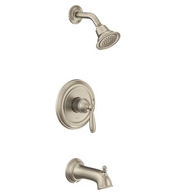 Moen UT2153EPBN- Brantford M-Core 2-Series Eco Performance 1-Handle Tub And Shower Trim Kit In Brushed Nickel (Valve Sold Separately)