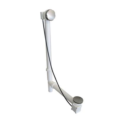 Toto ABD100#PN- Toto Bath Drain, White Tubular Polished Nickel | FaucetExpress.ca