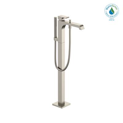 Toto TBG08306U#BN- TOTO GC Single-Handle Free Standing Tub Filler with Handshower, Brushed Nickel - TBG08306U#BN | FaucetExpress.ca