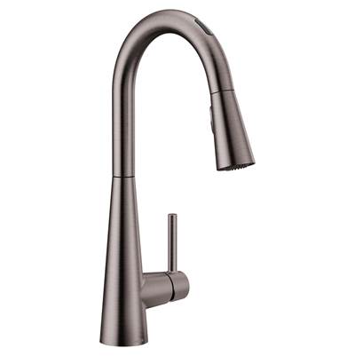 Moen 7864EVBLS- Sleek U by Moen Smart Pulldown Kitchen Faucet with Voice Control and MotionSense