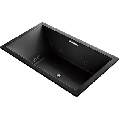 Kohler 1174-XHGH-7- Underscore Rectangle 72-in X 42-in Heated Bubblemassage Air Bath With Whirlpool, Center Drain | FaucetExpress.ca