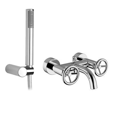 Ca'bano CA6033299- Wall mount tub faucet with hand spray