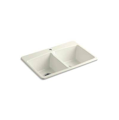 Kohler 5846-1-96- Brookfield 33'' x 22'' x 9-5/8'' top-mount double-equal kitchen sink | FaucetExpress.ca