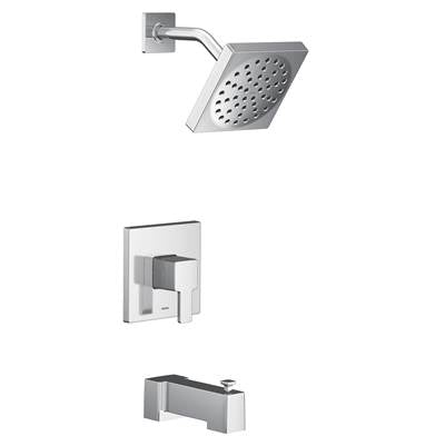 Moen UTS2713EP- 90 Degree M-Core 2-Series Eco Performance 1-Handle Tub And Shower Trim Kit In Chrome (Valve Sold Separately)