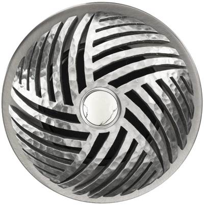 Linkasink D013 - Herringbone Grid Strainer with White Stone Screw