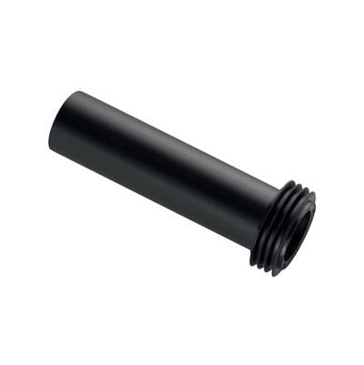 Geberit 152.434.16.1- Geberit flush bend extension with sleeve: d45mm black | FaucetExpress.ca