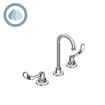 American Standard 6540145.002- Monterrey 8-Inch Widespread Gooseneck Faucet With Lever Handles 0.5 Gpm/1.9 Lpm