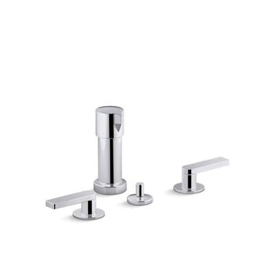 Kohler 73077-4-CP- Composed® Widespread bidet faucet with lever handles | FaucetExpress.ca