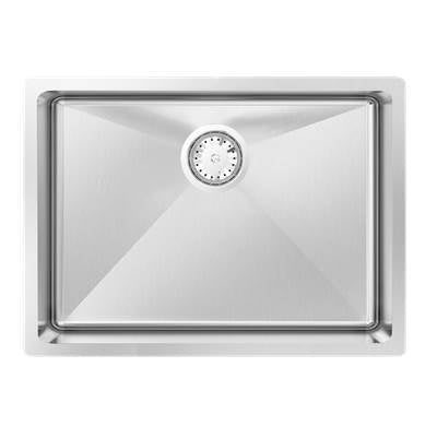 Zomodo MOC584-K1- Standard Kit - Montego Lrg Single Sink And Accessory Kit - Undermount, 18ga, R15 (inc: bottom grid And cutting board) - FaucetExpress.ca