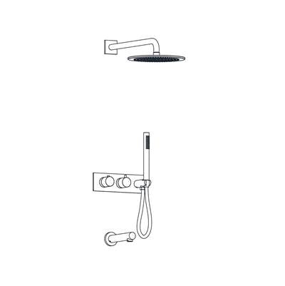 Aqualem TSKT3104-BN- 3-Way Thermostatic Shower Kit Trim Set (Rough-In Valve Req.: HW2700.RI) - FaucetExpress.ca
