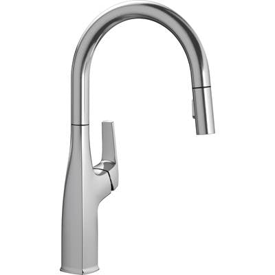 Blanco 442678- RIVANA HIGH-ARC, Pull-down Kitchen Faucet, 1.5 GPM (Dual-spray), Stainless Finish | FaucetExpress.ca