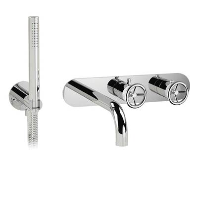 Ca'bano CA60341RT99- Thermostatic wall mount tub faucet with spray