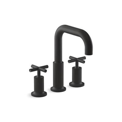 Kohler T14428-3-BL- Purist® Deck-mount bath faucet trim for high-flow valve with cross handles, valve not included | FaucetExpress.ca