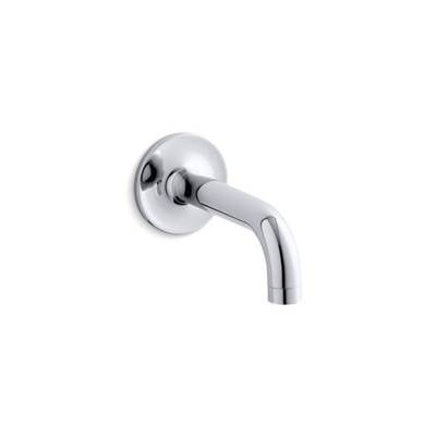 Kohler 14427-CP- Purist® wall-mount non-diverter bath spout, 90-degrees | FaucetExpress.ca