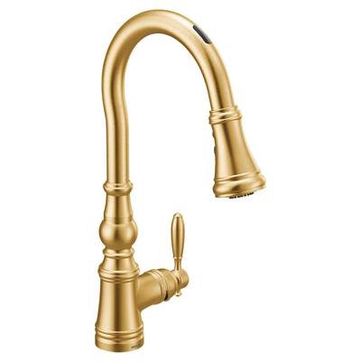 Moen S73004EVBG- Weymouth U by Moen Smart Pulldown Kitchen Faucet with Voice Control and MotionSense