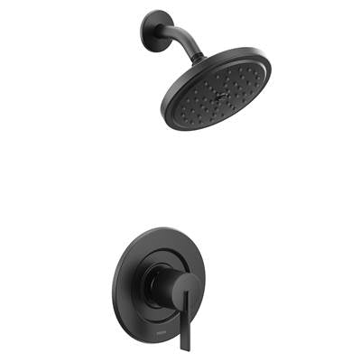 Moen T2262EPBL- Cia Posi-Temp Rain Shower 1-Handle With Eco-Performance Shower Only Faucet Trim Kit In Matte Black (Valve Sold Separately)