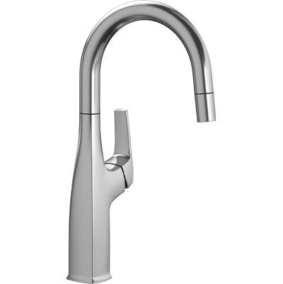 Blanco 442682- RIVANA BAR/PREP, Pull-down Kitchen Faucet, 1.5 GPM flow rate, Stainless Finish | FaucetExpress.ca