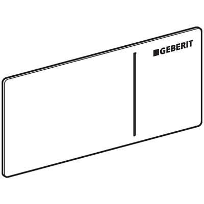 Geberit 242.957.SJ.1- Actuator plate for Geberit remote flush actuation type 70: black glass | FaucetExpress.ca