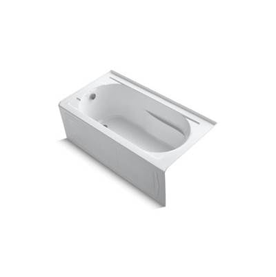 Kohler 1184-LA-0- Devonshire® 60'' x 32'' alcove bath with integral apron, integral flange and left-hand drain | FaucetExpress.ca