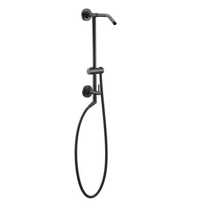 Moen TS3661NHBL- Shower Rail System with 2-Function Diverter in Matte Black (Valve Not Included)