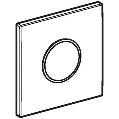 Geberit 241.925.SN.1- Geberit cover plate type 10: stainless steel brushed/polished/brushed | FaucetExpress.ca