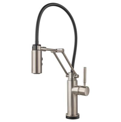 Brizo 64221LF-SS- Single Handle Articulating Arm Kitchen Faucet With Smarttouc | FaucetExpress.ca
