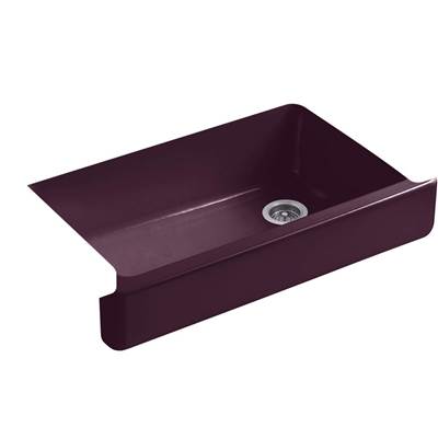 Kohler 6488-PLM- Whitehaven® 35-1/2'' x 21-9/16'' x 9-5/8'' Undermount single-bowl farmhouse kitchen sink | FaucetExpress.ca