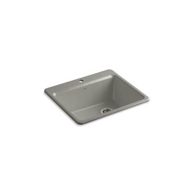 Kohler 5872-1A1-K4- Riverby® 25'' x 22'' x 9-5/8'' top-mount single-bowl kitchen sink with sink rack | FaucetExpress.ca