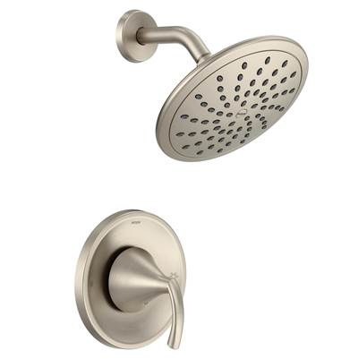 Moen T2842EPBN- Glyde Posi-Temp Rain Shower 1-Handle Shower Only Faucet Trim Kit in Brushed Nickel (Valve Not Included)