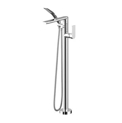 Aquabrass - 15084 Tmr Floormount Tub Filler With Handshower